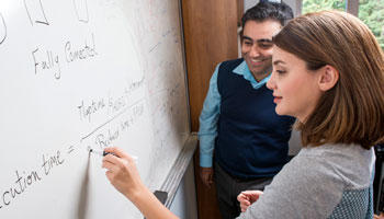 Katayoun Neshatpour, PhD candidate at Mason, researches sustainable computing with Houman Homayoun,
